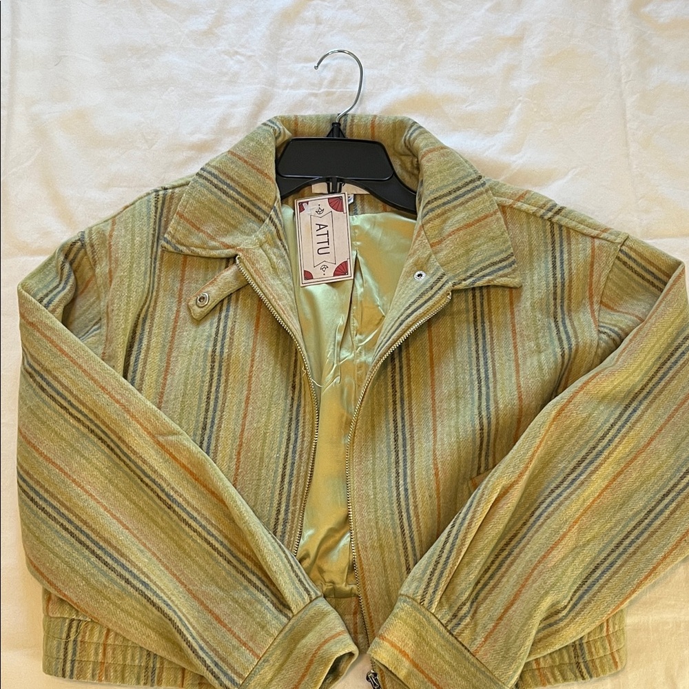 Striped Green and Yellow Jacket